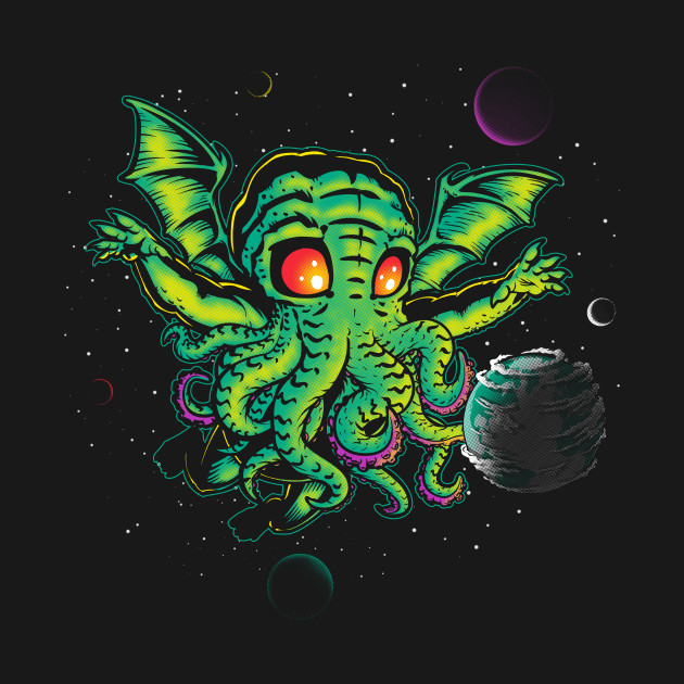 Discover Cute-thulu Neverdies - Space - T-Shirt