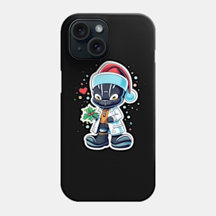 Christmas Super Hero Stylized Dark Defender Cartoon Phone Case