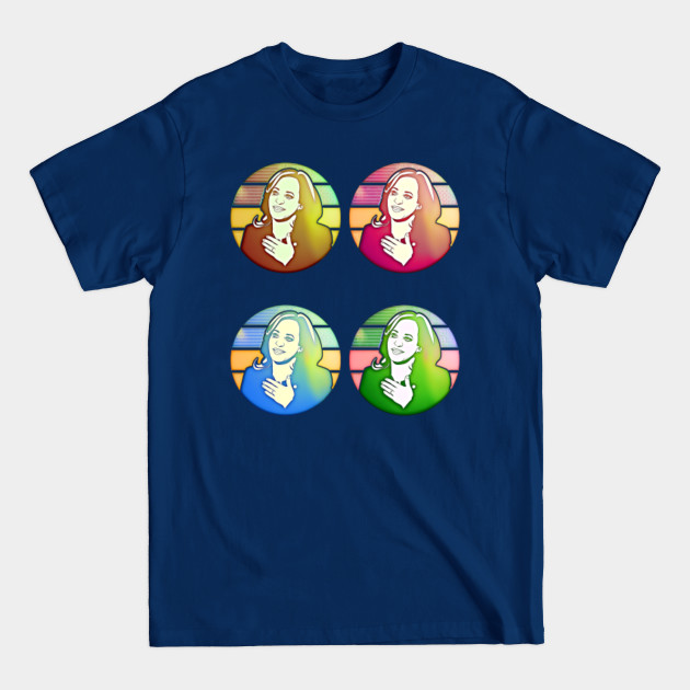 Disover Kamala Harris meets Andy Warhol in beautiful colors - Kamala Harris - T-Shirt