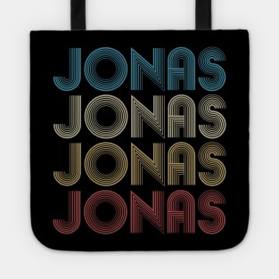 Vintage Jonas First Given Name Pride Retro Pattern Tote