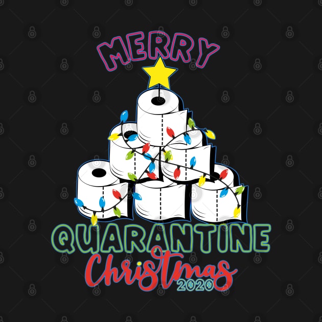 Funny Merry Quarantine Christmas 2020 Toilet Paper Xmas Tree by PsychoDynamics