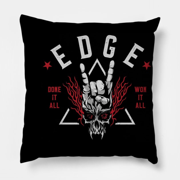 Edge Done It All Won It All Pillow by MunMun_Design