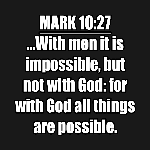 Mark 10:27 King James Version (KJV) by Holy Bible Verses