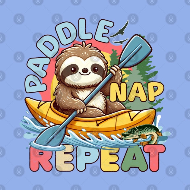 Funny Sloth Outdoor - Kayaking Sloth by alcoshirts