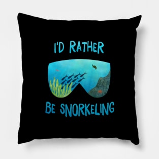 I'd rather be snorkeling Pillow