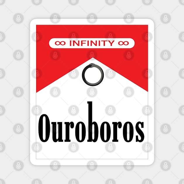 Ouroboros Cigarette Magnet by inotyler