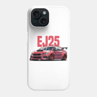 Subaru STI Car Art - Impreza WRX EJ25 Modified JDM Car Phone Case