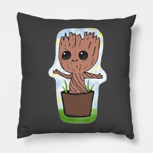 Baby Groot in a Pot Pillow