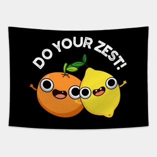 Do Your Zest Funny Citrus Fruit Pun Tapestry