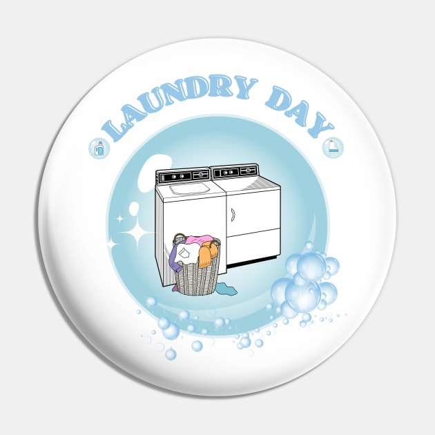 Laundry Day Bubble Pin by Studio50Three