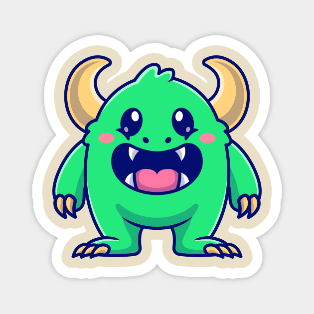 Cute Monster Kid Cartoon Magnet by Catalyst Labs