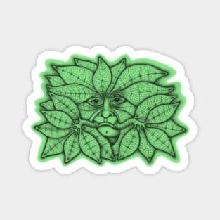 Celtic Green Man for Pagan Global Warming/Climate Change Activists Magnet