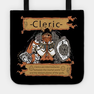 Cleric Role Play Fantasy Gift Idea Dungeons Tote