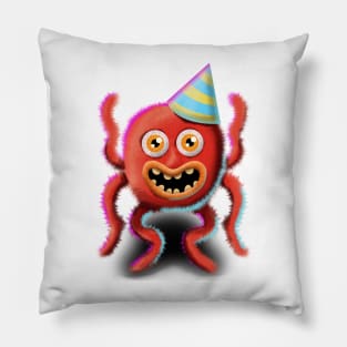 Colorful Birthday Monster Octopus Pillow