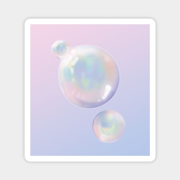 Iridescent Bubbles Magnet by Genesis