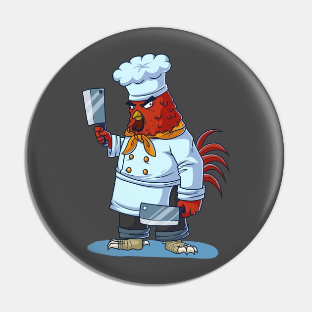 Chicken Chef Pin by rudypagnel