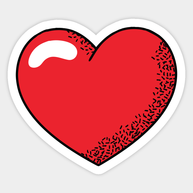 cartoon heart cartoon heart sticker teepublic