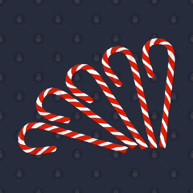 Christmas Candy Canes Left by ellenhenryart