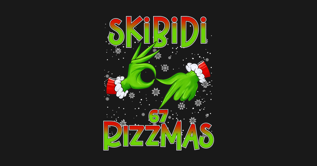 Six Skibidi 2025 Happy Rizzmas Holiday Festive Seven Meme - Skibidi ...