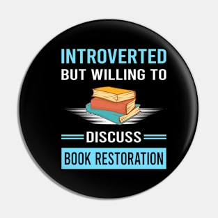 Introverted Book Restoration Repair Pin