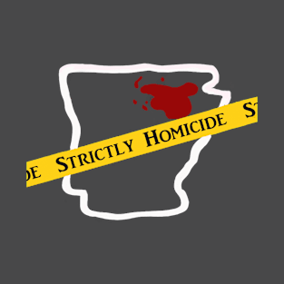 Strictly Homicide Logo White Outline T-Shirt