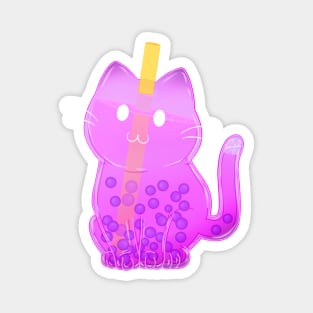 Lychee Boba Cat KitTea Magnet