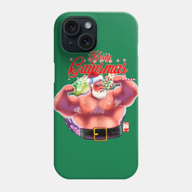 Bulking Santa 2017 Phone Case by JayGeeArt