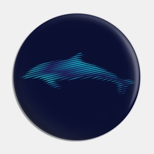 Dolphin lines Pin