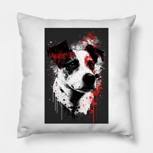 Jack Russell Terrier Portrait Pillow