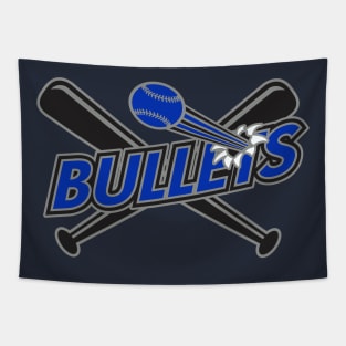 Bullets Baseball Logo Tapestry