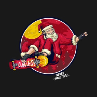 Santa Skateboard Ho ho ho! T-Shirt