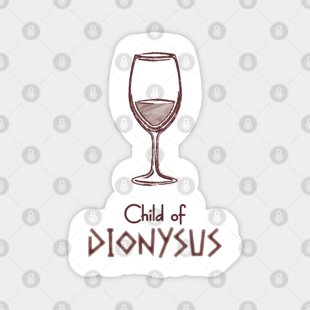 Child of Dionysus – Percy Jackson inspired design Magnet by NxtArt