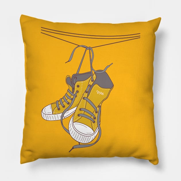 Sneakers Pillow by cg.pub