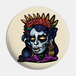 Frida Sugar Skull por sirako Pin