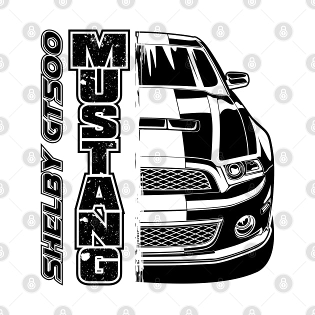 Mustang Shelby GT500 (Black Print) by WINdesign