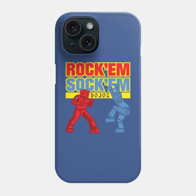 Rock Em Sock Em Dojos Phone Case by stevegoll68
