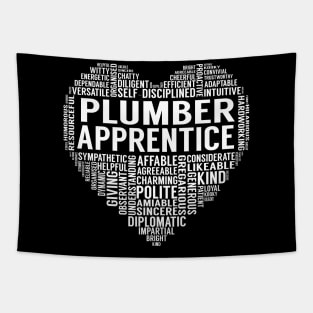 Plumber Apprentice Heart Tapestry