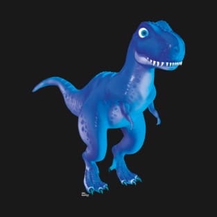 BLUE 3D DINOSAUR T-Shirt