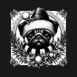 Cute pug Illustration T-Shirt