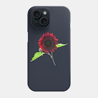 Sunflowers - Cherry and Chocolate Sunflower Phone Case