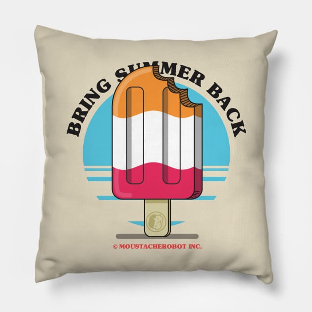 Ice Pop Summer Pillow by MoustacheRoboto