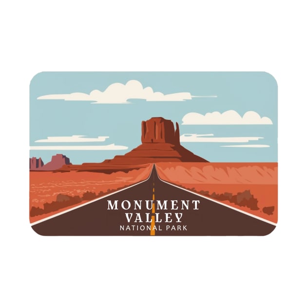 Monument Valley National Park Travel Sticker by GreenMary Design