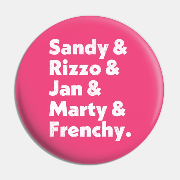 Grease Pink Ladies Names List Pin by DankFutura