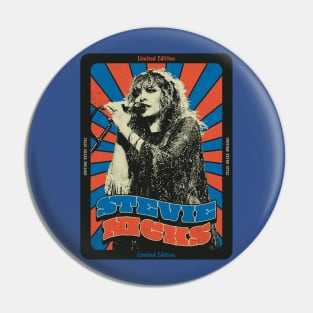 Stevie Nicks Rocks - VINTAGE RETRO STYLE - POPART Pin