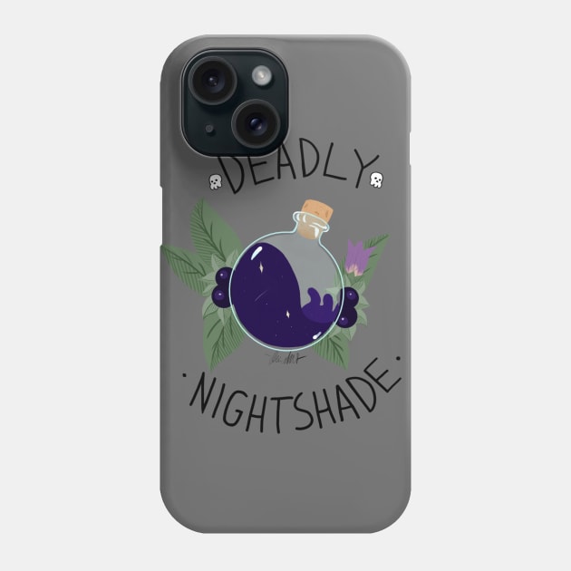 Deadly Nightshade Phone Case by Liviworks