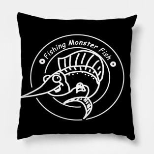 Fishing Monster Fish T shirt Pillow