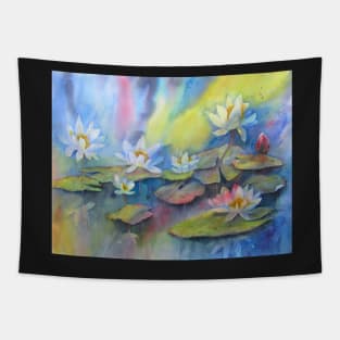 On Sunlit Pond Tapestry