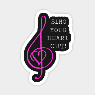 Sing Your Heart Out! Pink Magnet