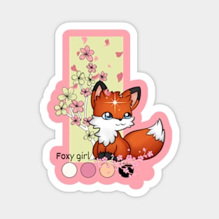 Foxy girl Magnet