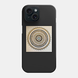 Blue and Gold Mandala Phone Case